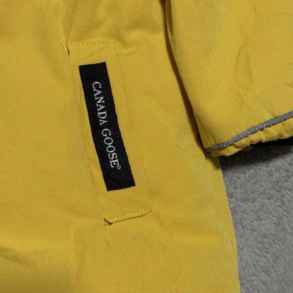 Canada Goose Baby Snowsuit Size 1 Yellow Arctic Program Hooded Bunting Winter - Picture 2 of 9